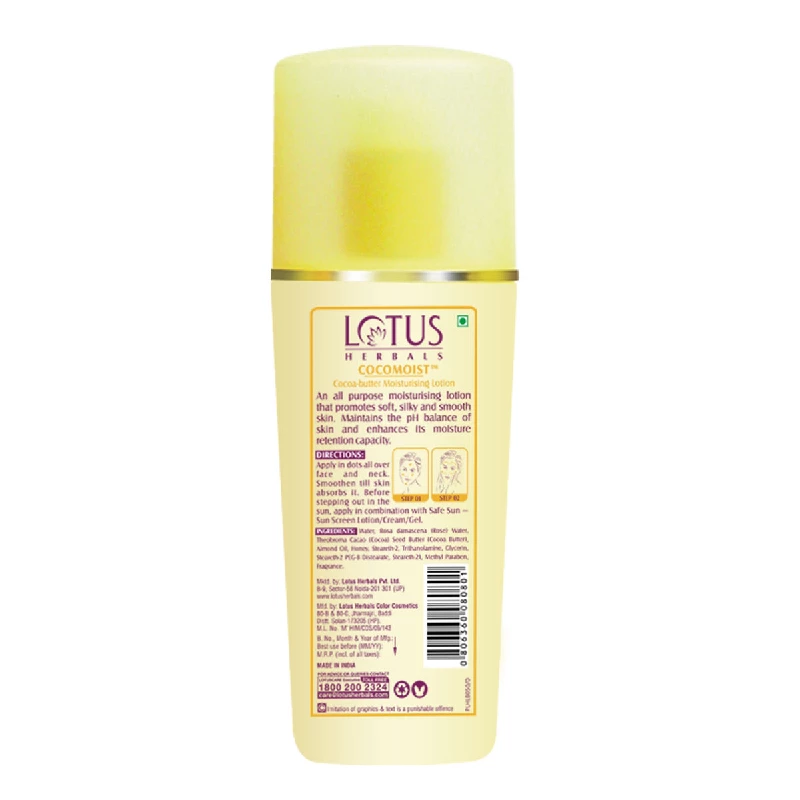 Lotus Herbals Cocomoist Cocoa-Butter Moisturising Lotion, 170 ml-2.webp